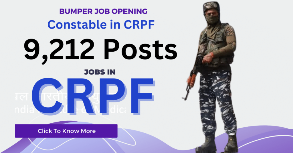 Constable Recruitment in CRPF